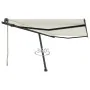 Toldo de pie automático crema 450x350 cm by , Awnings - Ref: Foro24-3069847, Price: 607,59 €, Discount: %