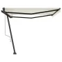 Toldo de pie automático crema 450x350 cm by , Awnings - Ref: Foro24-3069847, Price: 607,59 €, Discount: %