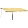 Toldo automático LED sensor de viento amarillo blanco 450x350cm de , Toldos - Ref: Foro24-3069853, Precio: 747,60 €, Descuent...