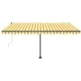 Toldo automático LED sensor de viento amarillo blanco 450x350cm de , Toldos - Ref: Foro24-3069853, Precio: 747,60 €, Descuent...