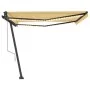 Toldo automático LED sensor de viento amarillo blanco 450x350cm de , Toldos - Ref: Foro24-3069853, Precio: 747,60 €, Descuent...