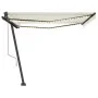 Toldo automático con LED y sensor de viento crema 400x350 cm von , Markisen - Ref: Foro24-3069832, Preis: 897,77 €, Rabatt: %
