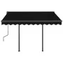 Toldo retráctil automático con postes gris antracita 3,5x2,5 m by , Awnings - Ref: Foro24-3070129, Price: 473,97 €, Discount: %