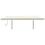 Toldo retráctil automático con postes crema 6x3,5 m by , Awnings - Ref: Foro24-3070287, Price: 833,75 €, Discount: %