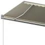 Toldo retráctil automático con postes crema 6x3,5 m by , Awnings - Ref: Foro24-3070287, Price: 833,75 €, Discount: %