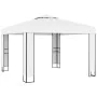 Cenador con doble techo y tira de luces LED blanco 3x3 m by , Tents and gazebos - Ref: Foro24-3070302, Price: 232,05 €, Disco...