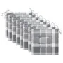 Sillas de jardín 8 uds teca maciza y cojines a cuadros grises de , Sillas de jardín - Ref: Foro24-3072931, Precio: 487,39 €, ...