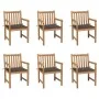 Sillas de jardín 6 uds madera maciza de teca cojines gris taupé von , Gartenstühle - Ref: Foro24-3073039, Preis: 879,94 €, Ra...