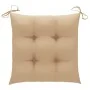 Sillas de jardín apilables 6 uds madera maciza teca con cojines von , Gartenstühle - Ref: Foro24-3073424, Preis: 751,42 €, Ra...