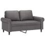 Sofá de 2 plazas con cojines cuero sintético gris 120 cm de , Sofás - Ref: Foro24-3200927, Precio: 238,39 €, Descuento: %
