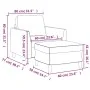 Sillón con taburete cuero sintético color capuchino 60 cm by , Sofas - Ref: Foro24-3201121, Price: 174,03 €, Discount: %