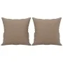 Sofá de 2 plazas con cojines cuero sintético capuchino 140 cm de , Sofás - Ref: Foro24-3200992, Precio: 246,44 €, Descuento: %