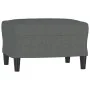Sillón con taburete tela gris oscuro 60 cm de , Sofás - Ref: Foro24-3201128, Precio: 220,26 €, Descuento: %