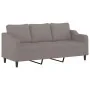 Sofá de 3 plazas con taburete de tela gris taupe 180 cm von , Sofas - Ref: Foro24-3201142, Preis: 307,98 €, Rabatt: %
