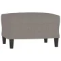 Sofá de 3 plazas con taburete de tela gris taupe 180 cm von , Sofas - Ref: Foro24-3201142, Preis: 307,98 €, Rabatt: %