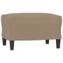 Sillón con taburete cuero sintético color capuchino 60 cm von , Sofas - Ref: Foro24-3201204, Preis: 200,28 €, Rabatt: %