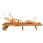 Tumbonas con mesa y cojines 2 uds madera maciza de acacia by , Loungers - Ref: Foro24-3077359, Price: 442,34 €, Discount: %