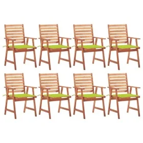 Sillas comedor de jardín y cojines 8 uds madera maciza acacia von , Gartenstühle - Ref: Foro24-3078385, Preis: 546,68 €, Raba...