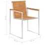 Sillas de jardín y cojines 6 unidades madera maciza de acacia by , Garden chairs - Ref: Foro24-3078506, Price: 734,01 €, Disc...