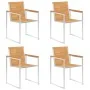 Sillas de jardín 4 unidades con cojines madera maciza teca von , Gartenstühle - Ref: Foro24-3078567, Preis: 539,31 €, Rabatt: %
