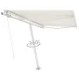 Toldo de pie automático crema 350x250 cm by vidaXL, Awnings - Ref: Foro24-3069527, Price: 440,14 €, Discount: %