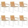 Sillas de jardín y cojines 6 unidades madera maciza de acacia by , Garden chairs - Ref: Foro24-3078584, Price: 818,38 €, Disc...