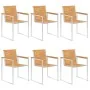 Sillas de jardín y cojines 6 unidades madera maciza de acacia by , Garden chairs - Ref: Foro24-3078584, Price: 818,38 €, Disc...