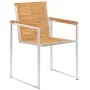 Sillas de jardín 4 unidades con cojines madera maciza teca von , Gartenstühle - Ref: Foro24-3078559, Preis: 539,70 €, Rabatt: %