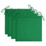 Sillas de jardín 4 unidades con cojines madera maciza teca von , Gartenstühle - Ref: Foro24-3078559, Preis: 539,70 €, Rabatt: %