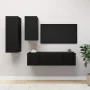 Set de muebles de salón TV 4 piezas madera ingeniería negro von , TV-Möbel - Ref: Foro24-3078836, Preis: 140,30 €, Rabatt: %