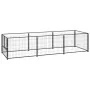 Perrera acero 3 m² negra by , Dog kennels and fences - Ref: Foro24-3082093, Price: 170,36 €, Discount: %