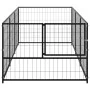 Perrera acero 3 m² negra by , Dog kennels and fences - Ref: Foro24-3082093, Price: 170,36 €, Discount: %