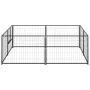 Perrera acero 4 m² negra by , Dog kennels and fences - Ref: Foro24-3082109, Price: 170,36 €, Discount: %