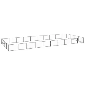 Perrera acero 40 m² negra von , Hundehütten und Zäune - Ref: Foro24-3082149, Preis: 490,99 €, Rabatt: %