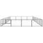 Perrera acero 40 m² negra by , Dog kennels and fences - Ref: Foro24-3082149, Price: 490,99 €, Discount: %