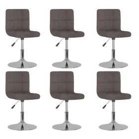 Sillas de comedor giratorias 6 unidades tela color gris taupe by , dining chairs - Ref: Foro24-3087467, Price: 305,26 €, Disc...