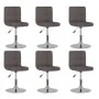 Sillas de comedor giratorias 6 unidades tela color gris taupe de , Sillas de comedor - Ref: Foro24-3087467, Precio: 306,02 €,...