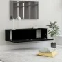 Mueble pared TV madera contrachapada negro 120x30x30 cm by , TV Furniture - Ref: Foro24-801491, Price: 63,59 €, Discount: %