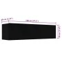 Mueble pared TV madera contrachapada negro 120x30x30 cm by , TV Furniture - Ref: Foro24-801491, Price: 63,59 €, Discount: %