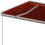 Toldo de pie automático naranja y marrón 400x350 cm by , Awnings - Ref: Foro24-3069830, Price: 580,55 €, Discount: %