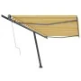 Toldo de pie automático amarillo y blanco 500x300 cm von , Markisen - Ref: Foro24-3069788, Preis: 575,50 €, Rabatt: %