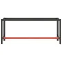 Estructura banco de trabajo metal negro y rojo mate 190x50x79cm de , Patas para mesas - Ref: Foro24-151453, Precio: 106,65 €,...