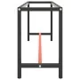Estructura banco de trabajo metal negro y rojo mate 190x50x79cm de , Patas para mesas - Ref: Foro24-151453, Precio: 106,65 €,...