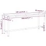Estructura banco de trabajo metal negro y rojo mate 190x50x79cm de , Patas para mesas - Ref: Foro24-151453, Precio: 106,65 €,...