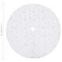 Falda del árbol de Navidad de lujo blanca 90 cm cuero sintético von , Weihnachtsbaum-Fußsack - Ref: Foro24-330272, Preis: 20,...