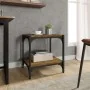 Mueble para TV contrachapada y acero roble ahumado 40x33x41 cm by , TV Furniture - Ref: Foro24-819304, Price: 27,16 €, Discou...