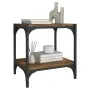 Mueble para TV contrachapada y acero roble ahumado 40x33x41 cm by , TV Furniture - Ref: Foro24-819304, Price: 27,16 €, Discou...