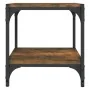 Mueble para TV contrachapada y acero roble ahumado 40x33x41 cm by , TV Furniture - Ref: Foro24-819304, Price: 27,16 €, Discou...