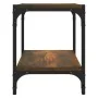 Mueble para TV contrachapada y acero roble ahumado 40x33x41 cm by , TV Furniture - Ref: Foro24-819304, Price: 27,16 €, Discou...