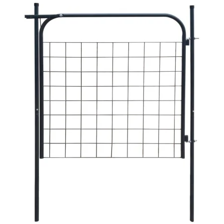 Puerta de valla de jardín 100x100 cm gris antracita by , garden gates - Ref: Foro24-142293, Price: 95,00 €, Discount: %
